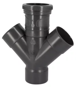 [UHOMRMT144] Culotte double parallèle, Ø 100, FF à 45°
