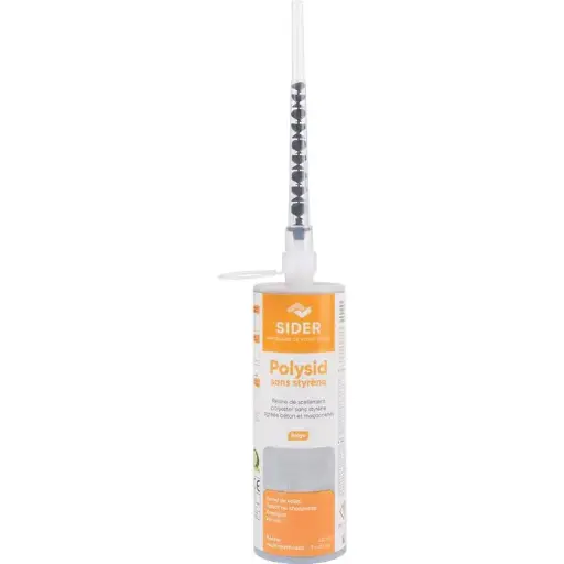 [836024] Résine de scellement chimique - Polysid - Beige - 410 ml - Sans styrène