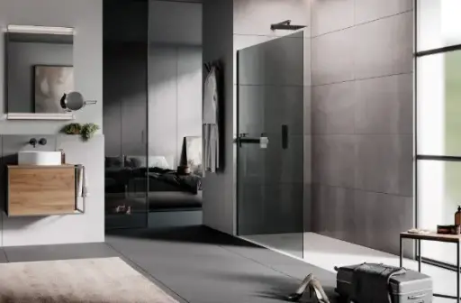 [B4784] Paroi de douche OPEN SIDE 116x118cm - SAMO