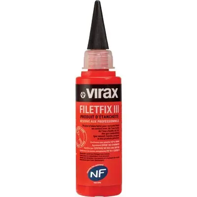 [236434] Résine d'étanchéité - Filetfix III - VIRAX - Pour raccords filetés - 60 ml 
