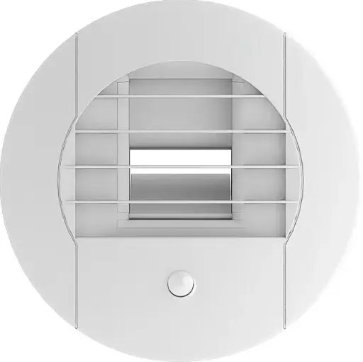 [854036] Bouche hygroréglable SdB avec WC élec (à piles) détect présence 15-45/45 D80 mm