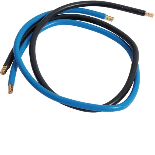 [KC616] Jeu 2 conducteurs 16 mm² bleu + noir, longueur 650 mm