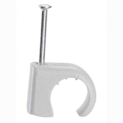 [31534] Attache Fixfor grise RAL7035 pour cable rond D19mm