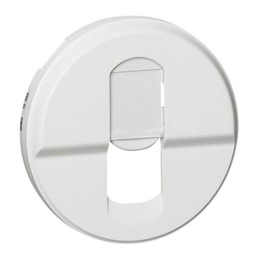 [1241522] Enjoliveur prise simple RJ45 Céliane - Blanc 