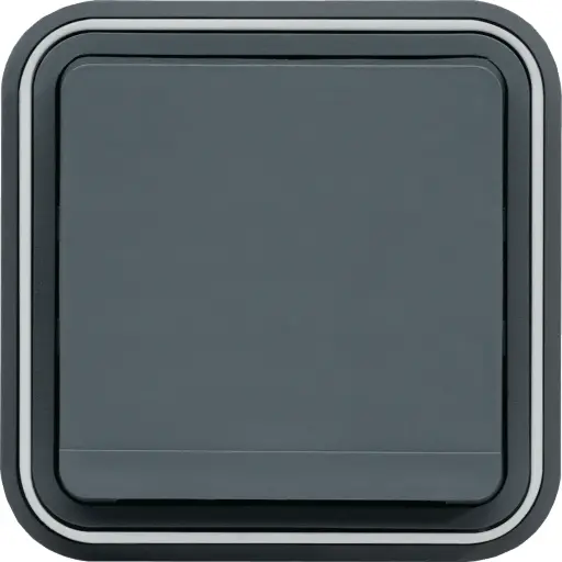 [WNE100] Cubyko Prise 2P+T encastré gris IP55