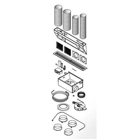 [C07080] Kit canalisation air chaud pulsé